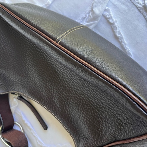 Dooney & Bourke Brown Pebbled Leather Shoulder Bag - Picture 5 of 5